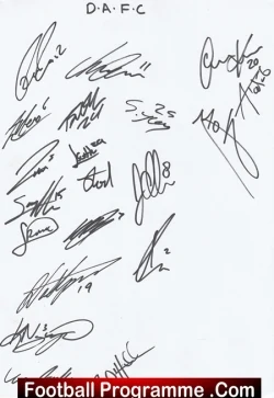  Livingston Football Club Multi Autograph Signed Sheet Football Programme .COM Football Programmes Memorabilia