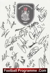 Queens Park Football Club Multi Autograph Signed Sheet