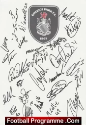 Queens Park Football Club Multi Autograph Signed Sheet
