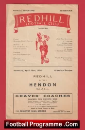Redhill v Hendon 1955 – 1950s