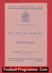 Dulwich Hamlet v Kingstonian 1947 – 1940s