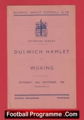 Dulwich Hamlet v Woking 1946 – 1940s