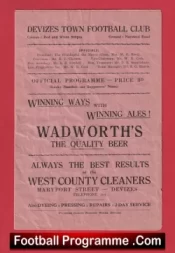 Warminster Town v Pinehurst YC 1954 at Devizes Town