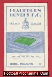 Blackburn Rovers v Fulham 1954 – 1950s Football Programmes