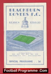 Blackburn Rovers v Fulham 1954 – 1950s Football Programmes
