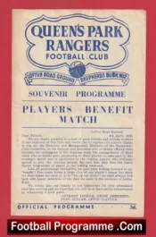 Queens Park Rangers Players Benefit Match 1955 QPR