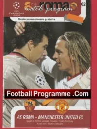 AS Roma v Manchester United 2007 – Official Football Programme