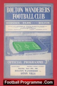 Bolton Wanderers v Aston Villa 1963