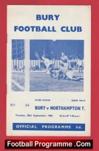 Bury v Northampton Town 1966