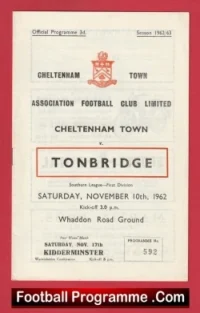 Cheltenham Town v Tonbridge 1962