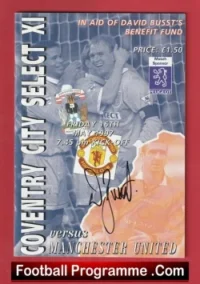 Coventry City v Manchester United 1997 Dave Busst – Signed