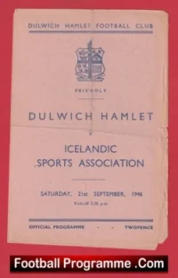 Dulwich Hamlet v Icelandic Sports Association 1946 – Iceland Football