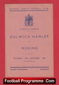 Dulwich Hamlet v Woking 1946 – 1940s