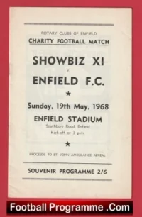 Enfield v Showbiz XI 1968 – Charity Match + Jimmy Tarbuck