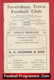 Faversham Town v Deal Town 1960