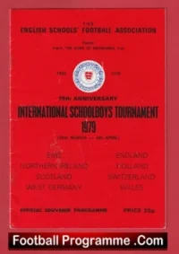International Schoolboys Tournament 1979 – England Ireland Scotland