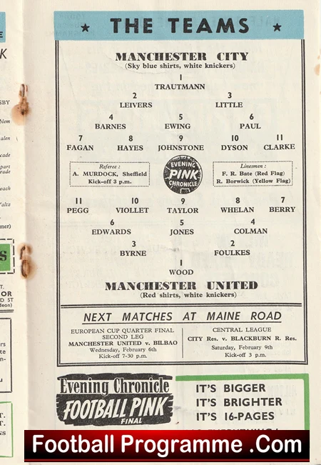 Manchester City v Manchester United 1957 - Man City v Man Utd 57 - Image 3