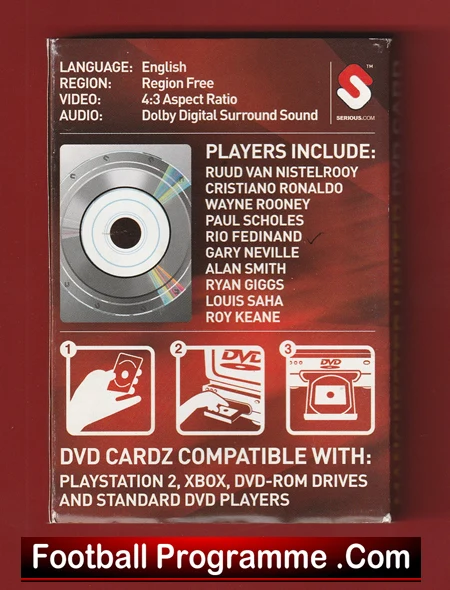 Manchester United Cristiano Ronaldo Small Square DVD Card 2005 - Boxed + Signed - Image 5