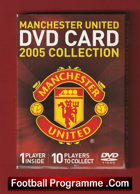 Manchester United Cristiano Ronaldo Small Square DVD Card 2005 - Boxed + Signed - Image 3