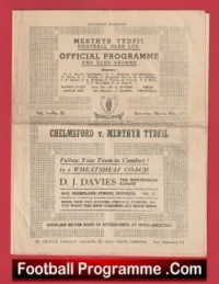 Merthyr Tydfil v Chelmsford 1947 – 1940s