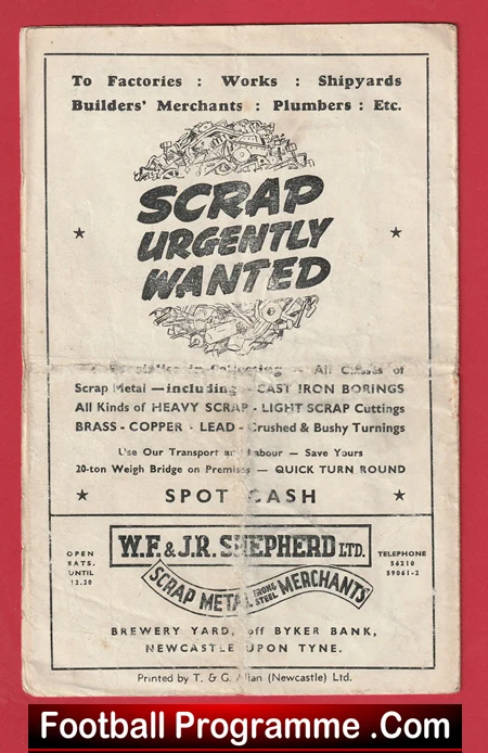 Newcastle United v Chesterfield 1950 - Reserves Match - Image 4