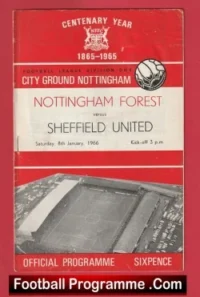 Nottingham Forest v Sheffield United 1966