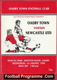 Oadby Town v Newcastle United 1990 – Invicta Park