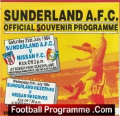 Sunderland v Nissan 1984 – Friendly Match + Reserves