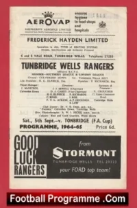 Tunbridge Wells Rangers v Tonbridge 1964 – FA Cup