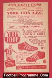York City v Newport County 1964