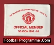 Manchester United Man Utd Season Ticket Book LMTB 1992 1993 Champions