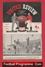 Manchester United v Bolton Wanderers 1955 – Man Utd Programme