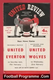 Manchester United v Manchester City 1955 – Man Utd 1950’s