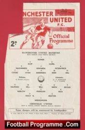 Manchester United v Sheffield United 1966 – Reserves Match + Brian Kidd