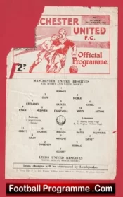 Manchester United v Leeds United 1966 – Man Utd Reserves Brian Kidd