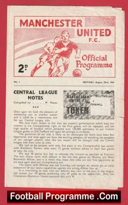  Manchester United v Everton 1965 - Man Utd Youth Brian Kidd Football Programme .COM Football Programmes Memorabilia