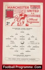 Manchester United v Wolves 1966 – Reserves Match + Brian Kidd