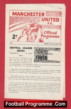  Manchester United v Bury 1966 - Man Utd Reserves Brian Kidd Football Programme .COM Football Programmes Memorabilia