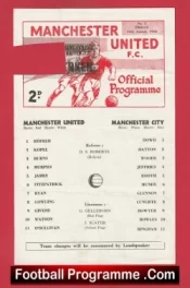 Manchester United v Manchester City 1968 – Man Utd Reserves