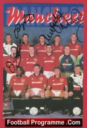 Manchester United – Multi Autographed Signed Ferguson + Beckham