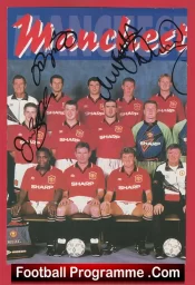 Manchester United – Multi Autographed Signed Ferguson + Beckham
