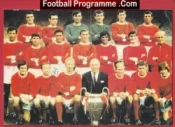 Manchester United Multi Autographed Signed 1960s Law + Charlton