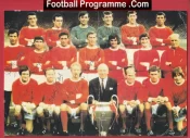 Manchester United Multi Autographed Signed 1960s Law + Charlton