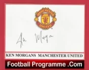Manchester United Ernie Bond Autograph Signed Sheet Card