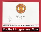 Manchester United Ernie Bond Autograph Signed Sheet Card