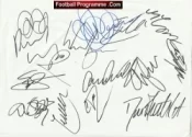 Manchester United Multi Signed Autographed Sheet – Giggs Rooney etc