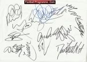 Manchester United Multi Signed Autographed Sheet – Giggs Rooney etc
