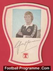 Manchester United Gordon McQueen Autograph Signed Tennents Beer Mat