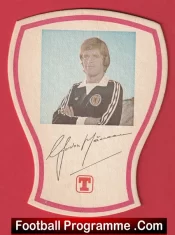 Manchester United Gordon McQueen Autograph Signed Tennents Beer Mat