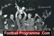 Manchester United 1968 European Cup Final Multi Signed Picture Man Utd